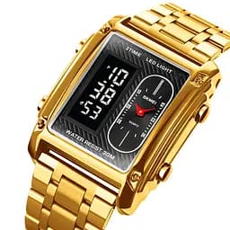 Наручний годинник чоловічий 1868SGD Gold Skmei acs0030515 - мініатюра 3