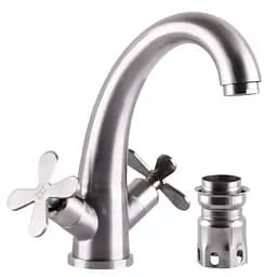 Змішувач для умивальника Globus Lux Dukat-8 SD8-401 000024970 Нержавіюча сталь - мініатюра 3