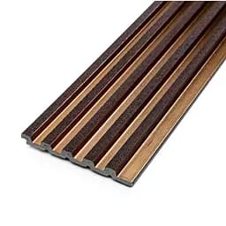 Рейка декоративна Wall Sticker PS 2900х120х12 мм Під коричневу шкіру з бронзою SW-00002135
