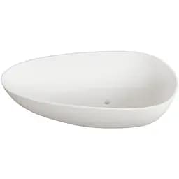 Ванна окремостояча глянцева Amdcon Palmyra 167x84 з литого каменю PALMYRA_167_HL Білий