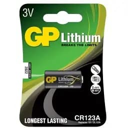 Батарейка GP CR 123A Lithium FOTO 3.0V (CR123A-U1 / 4891199001086)