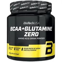 Амінокислота BiotechUSA BCAA+Glutamine Zero 480 грам Лимон