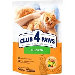 Сухой корм для котов Club 4 Paws Premium с курицей 900 г (B4620411)