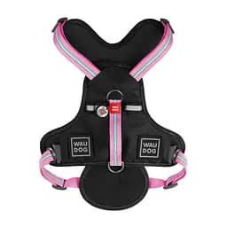 Шлея для собак безпечна Waudog Nylon з QR паспортом, металева пряжка-фастекс, L, Ш 25 мм, А 60-95 см, В 80-100 см (4823089322278) - мініатюра 2