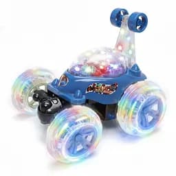 Радіокерована Машина-Перевертень 9802 M-A-02, Мелодія, Підсвічування, Акумулятор, Пульт 2.4GHz, Синя