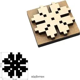 Штамп для вибійки Rosa Talent №24 Вишиванка 5.5x5.5см