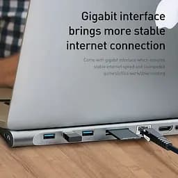 HUB адаптер Baseus Enjoyment Series Type-C Notebook 11-in-1 - мініатюра 5