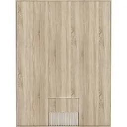 Шкаф распашной для одежды Gerbor Брус SZF3D2S Дуб сонома/Нимфея альба (GRB-1412)