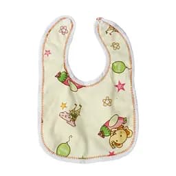 Слюнявчик-нагрудник Lindo, на кнопке, желтый (Ф 934 жел)