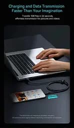 Кабель Baseus Minimalist Series Fast Charging Data Cable Type-C to Type-C 100W 5A 2m Black (CAJY020101) - мініатюра 4