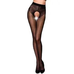 Еротичні колготки Passion Tiopen 006 Black 1/2 (30 den)