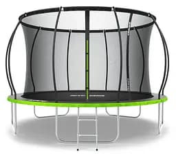 Батут із внутрішньою сіткою Zipro Jump Pro Premium 12 футів 374 см чорно-зелений (5907783039454)