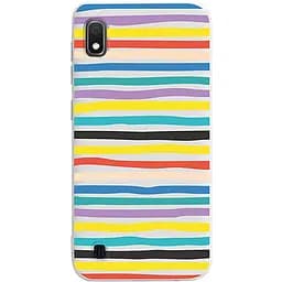 Чохол-накладка Toto Pure TPU 2 mm Print Case Samsung Galaxy A10 #19 Stroke White