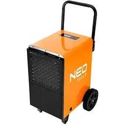Neo Tools Осушувач повітря промисловий, 750Вт, 180м2, 300 м3/год, 50л/добу, безперервний злив, LCD дисплей, прогр.часу роботи, IP22