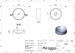 Умивальник Miraggio Ellel mirasoft 0001079, Білий матовий - мініатюра 5