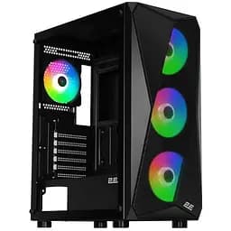 Корпус 2E Gaming Aruba (G3313B), чорний, без БЖ, Mid Tower, для ATX / Micro ATX / Mini ITX, 1xUSB 3.0 / 2xUSB 2.0, макс. CPU - 165
