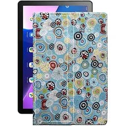 Чехол StatusCASE из экокожи для планшета Lenovo Tab M10 (3rd gen) Круги-цветные