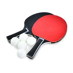 Ракетки для настільного тенісу Bambi MS 4594, 25 см, EVA, 5 м'ячів у наборі