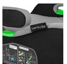 Бустер Lionelo Luuk Fix I-Size Black Carbon, 15-36 кг, чорний (LO-LUUK FIX I-SIZE BLACK CARBON) - мініатюра 7