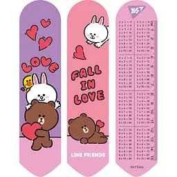 Закладка 2D Yes Line Friends love (708134)