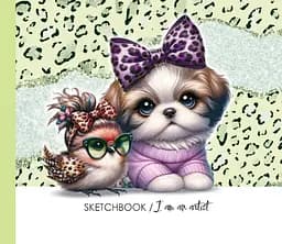 Скетчбук 7БЦ 165x128 мм, 24 аркуші, офсетний папір 100 г/м², чисті аркуші, матова ламінація, дизайн 24359