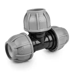 Трійник Bradas для труб PE 25 мм x 25 мм x 25 мм PN10 (DSRA10T25)