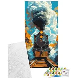 Картина по номерам Art Craft Паровоз 40х80 см (12516-AC)