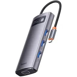 Хаб конвертер Baseus Metal Gleam Usb-C - VGA 7-in-1 WKWG040013