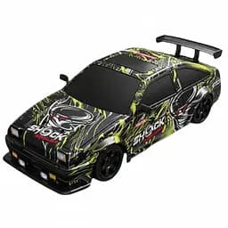 Радіокерована Дрифт-машина SC 16 A 16, 4WD, 1:16, Акумулятор 3.7V, 2.4GHz, Парогенератор, Змінні колеса, Зелена