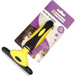 Расческа триммер для собак и кошек Bronzedog для удаления подшерстка 16х11х7 см