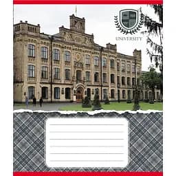 Зошит загальний "Університети" Leader 048-590258K-5 в клітинку, 48 аркушів