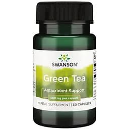 Антиоксидант Swanson Green Tea 500 мг 30 капсул (100-78-9852234-20)