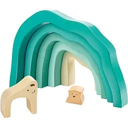 Деревянная пирамидка Hape Мишка (E0490)