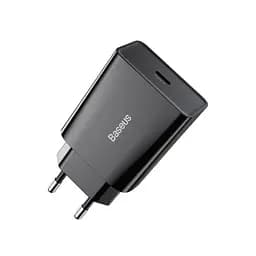 Сетевое зарядное устройство для Baseus Speed ​​Mini Quick Charger 1C 20W EU черный CCFS-SN01