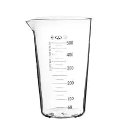 Мензурка (мерный стакан) 500 мл (шкала 25 мл) стеклянный ГОСТ 1770-74, Склоприлад Прозрачный 86165
