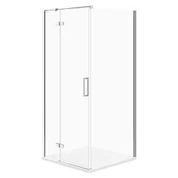 Душевая кабина Cersanit Jota угловая 900x900x195 L прозрачное стекло S160 -001, Левая, прозрачная, хром