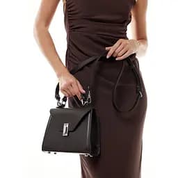 Жіноча шкіряна сумка Futsy темно-коричнева