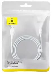 Кабель Baseus Pudding Series Fast Charging Cable USB to Type-C 100W 1.2m P10355703221-00 White - мініатюра 7