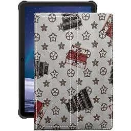 Чохол StatusCASE з екошкіри для планшету Oukitel RT1 Луі-Вітон-білий