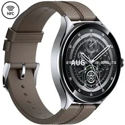 Смарт-годинник Xiaomi Watch 2 Pro Bluetooth Silver Case with Brown Leather Strap BHR7216GL - мініатюра 2