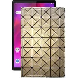 Чехол StatusCASE из экокожи для планшета Lenovo Tab K10 Золотой ромб
