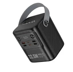 Портативна батарея Hoco J152 Tough 22.5W+PD20W+light power bank (80000mAh) Black - мініатюра 2