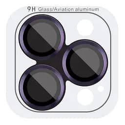 Захисне скло Metal Classic на камеру (у упак.) для Apple iPhone 14 Pro (6.1) / 14 Pro Max (6.7) Темно-Фіолетовий / Deep Purple