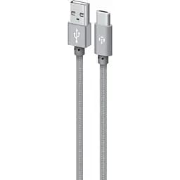 Дата кабель USB 2.0 AM to Type-C 1.0m CBGNYT1 grey Intaleo (1283126489136)