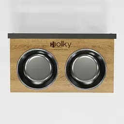 Hollky Flex M — миски на регульованій підставці для середніх собак (2 × 0.85 л) - мініатюра 6