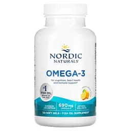 Очищений риб'ячий жир Nordic Naturals Omega-3 лимон 180 капсул