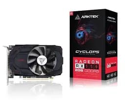 Відеокарта Radeon RX 550, Arktek, 4Gb GDDR5, 128-bit, DVI/HDMI/DP, 1287/7000 MHz (AKR550D5S4GL1) - мініатюра 2