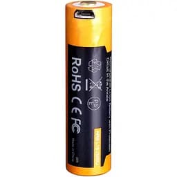 Акумулятор Fenix 18650 (2600 mAh) micro usb зарядка - мініатюра 2