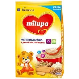 Молочна каша Milupa Мультизлакова з дитячим печивом 210 г
