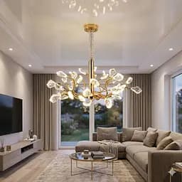 Кришталева LED люстра Splendid Ray L2503/650/39 золото 70 см дизайнерська підвісна - мініатюра 2